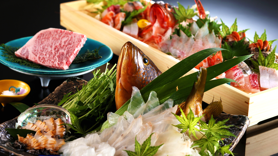 【極プラン】特別な日は、温泉と特別な味を。アコウ・アワビ・但馬牛・のどぐろで紡ぐ、忘れられない一夜