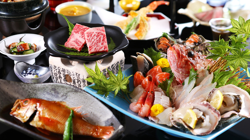 夏【竹コース】岩ガキ・地魚盛り合わせ・のどぐろ煮付けプラン ｜ お子様限定 花火特典付き