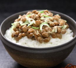 能代名物檜山納豆　豆の風味とかための食感が好評