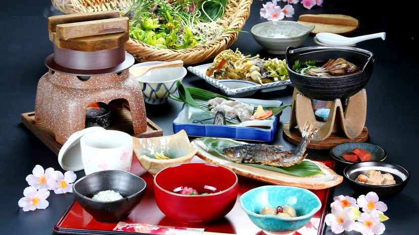 【グレードアップ】 ”ごちそうを、もっと”深山の恵みを味わいつくす 《1泊2食》