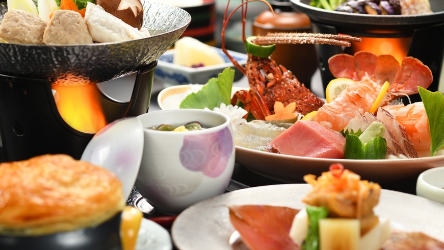 【『華』会席】お刺身にこだわる〜伊勢海老の贅沢な味わいを堪能する至福のひととき【朝夕 個室会食室】