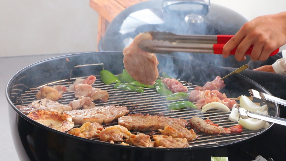 BBQテラスリニューアル★がっつり肉食BBQ！！生ビールも付いた嬉しい8大特典付☆