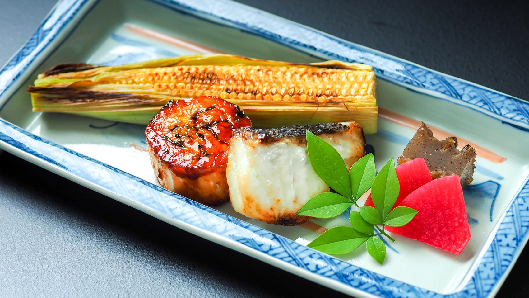 ◆焼物／鮭巻繊焼・福子若狭焼（2026年初夏お食事イメージ）