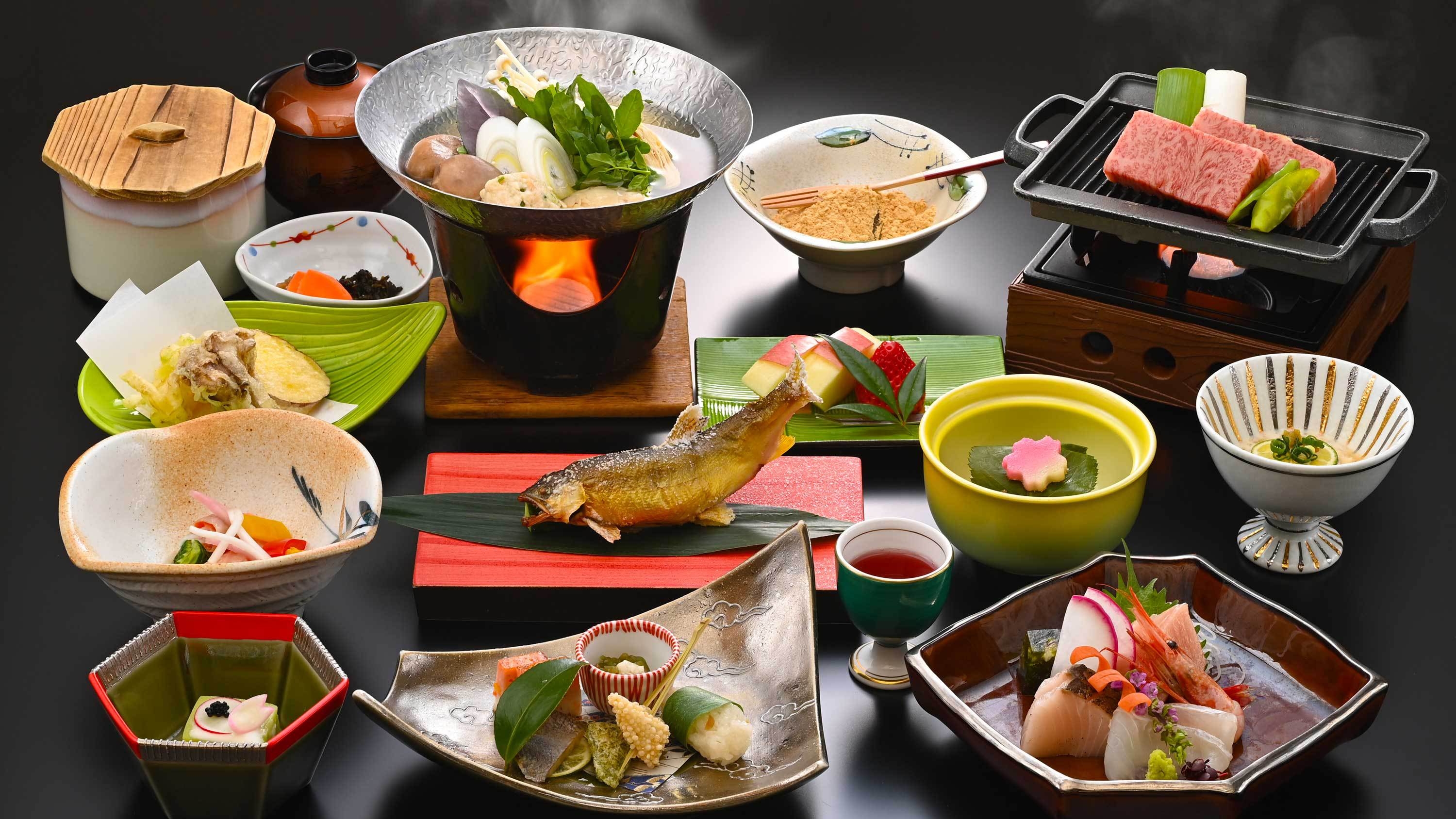 【直前割】【夕食・会席料理｜松プラン】「旬」を味わう！とちぎ和牛と魚港直送の鮮魚をご堪能。