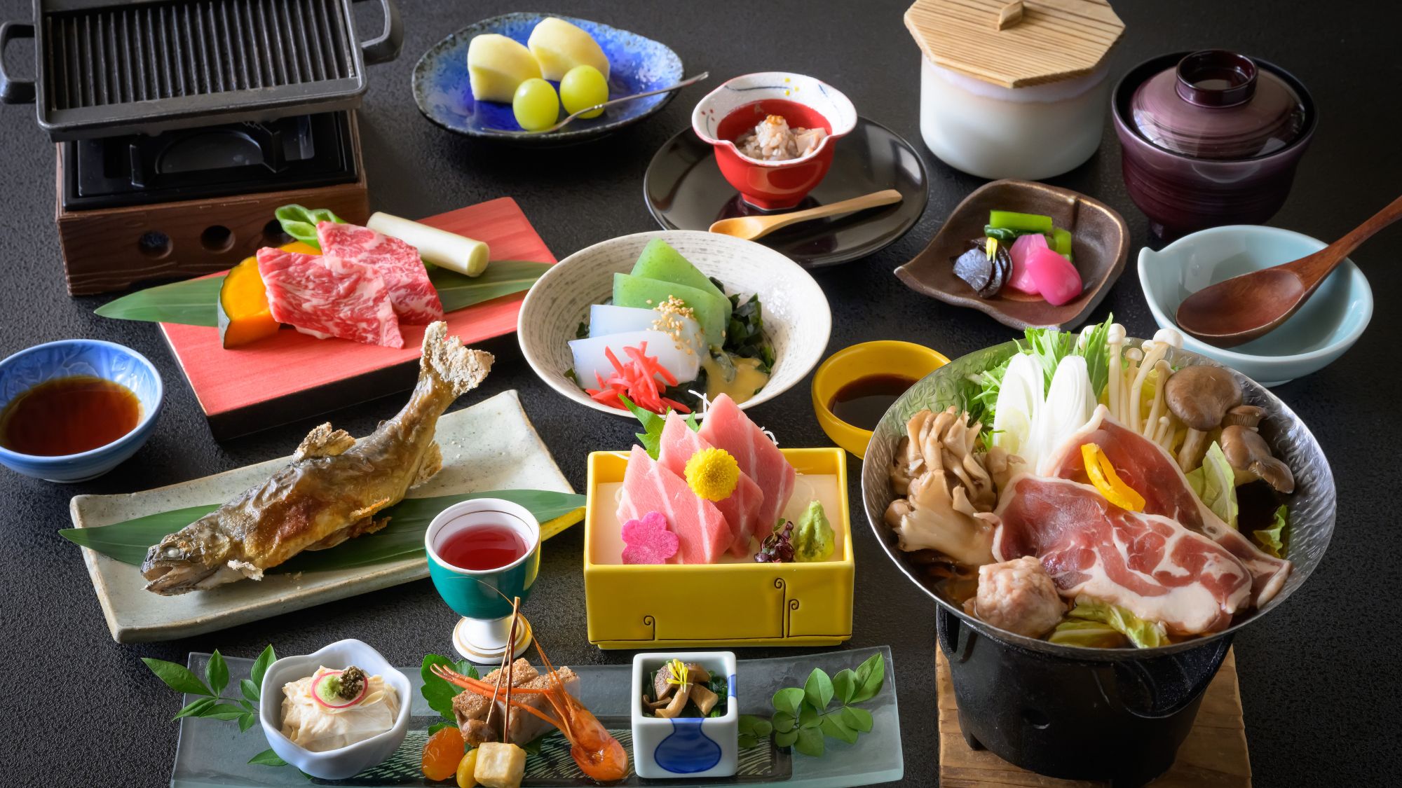 【季節のお任せ会席】素材を活かして仕立てる旬の会席料理をご用意いたします。