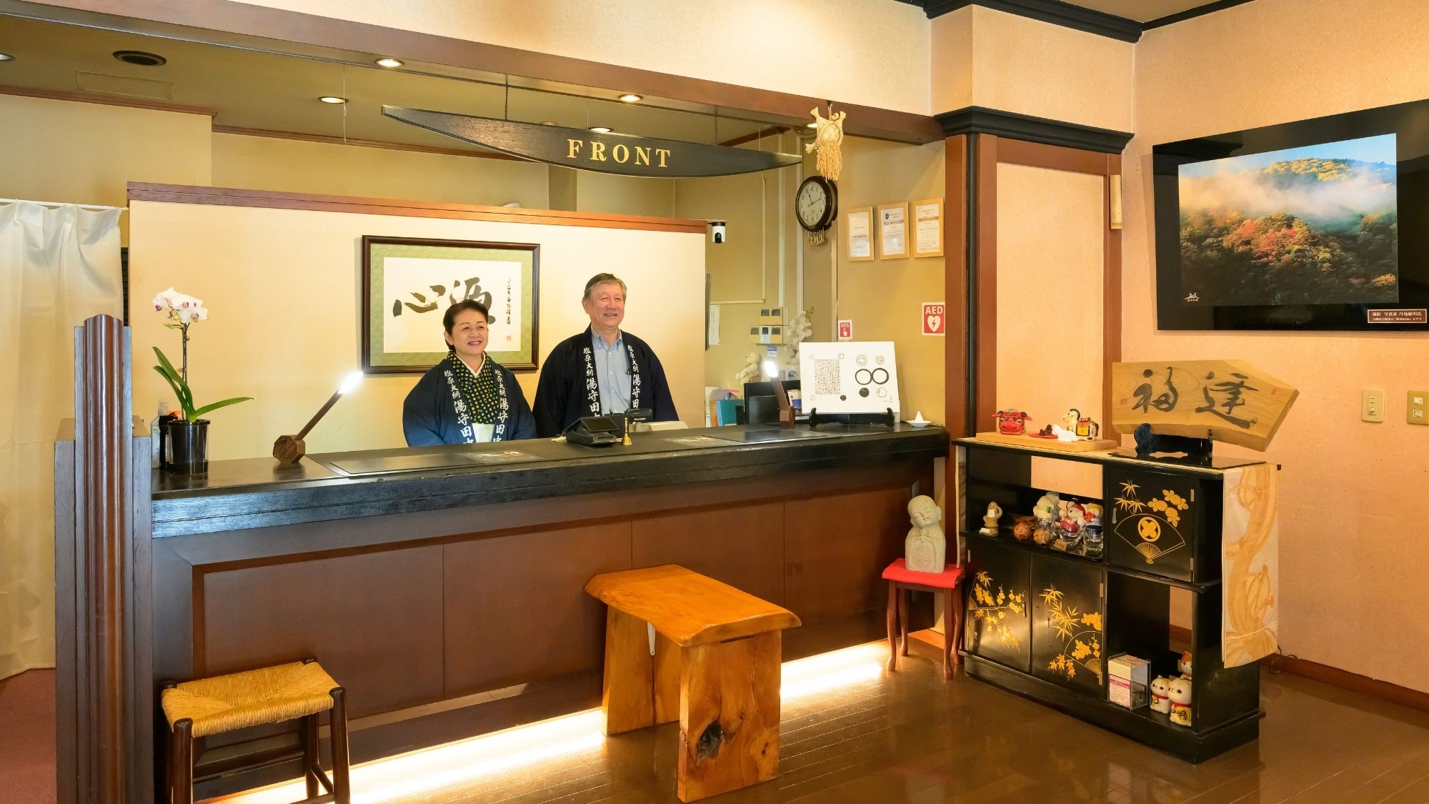 館内のご案内も丁寧にお伝えいたします。いつでもお気軽にお声がけください。