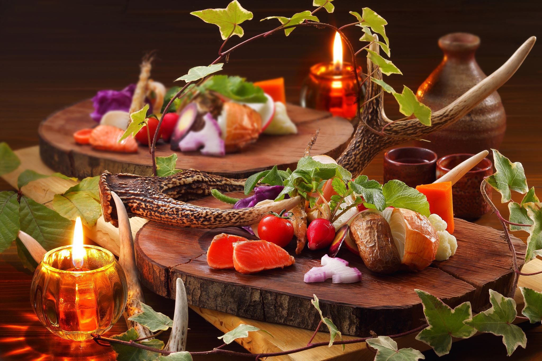 【さき楽／早割60】早期予約で早期割引2000円引◆山人料理を個室食事処で｜スタンダード1泊2食