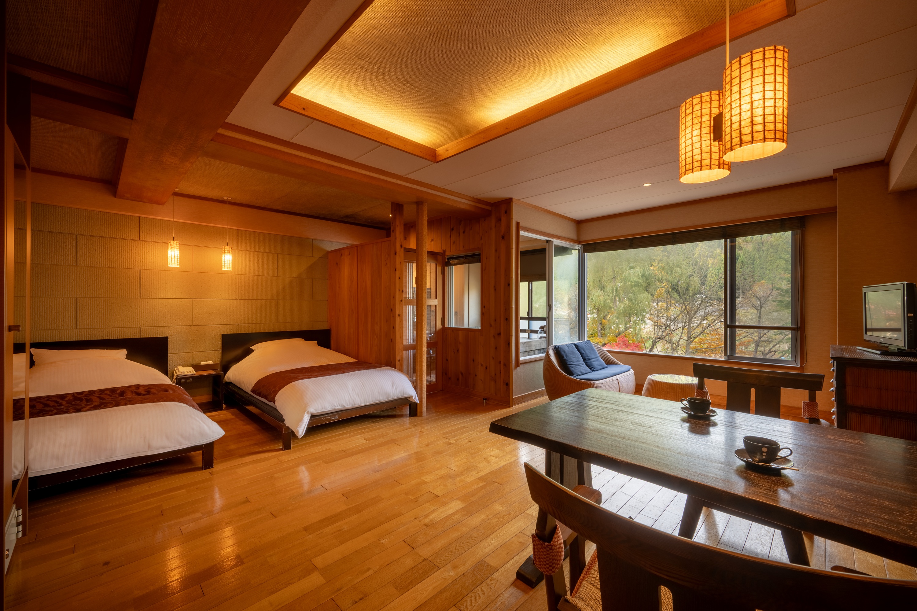 ◇【温泉・半露天風呂付き】318 雪の綿帽子（禁煙）36平米