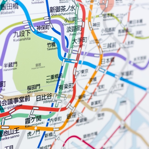 ◆清澄白河駅は地下鉄「半蔵門線」と「大江戸線」両方使えて便利◆