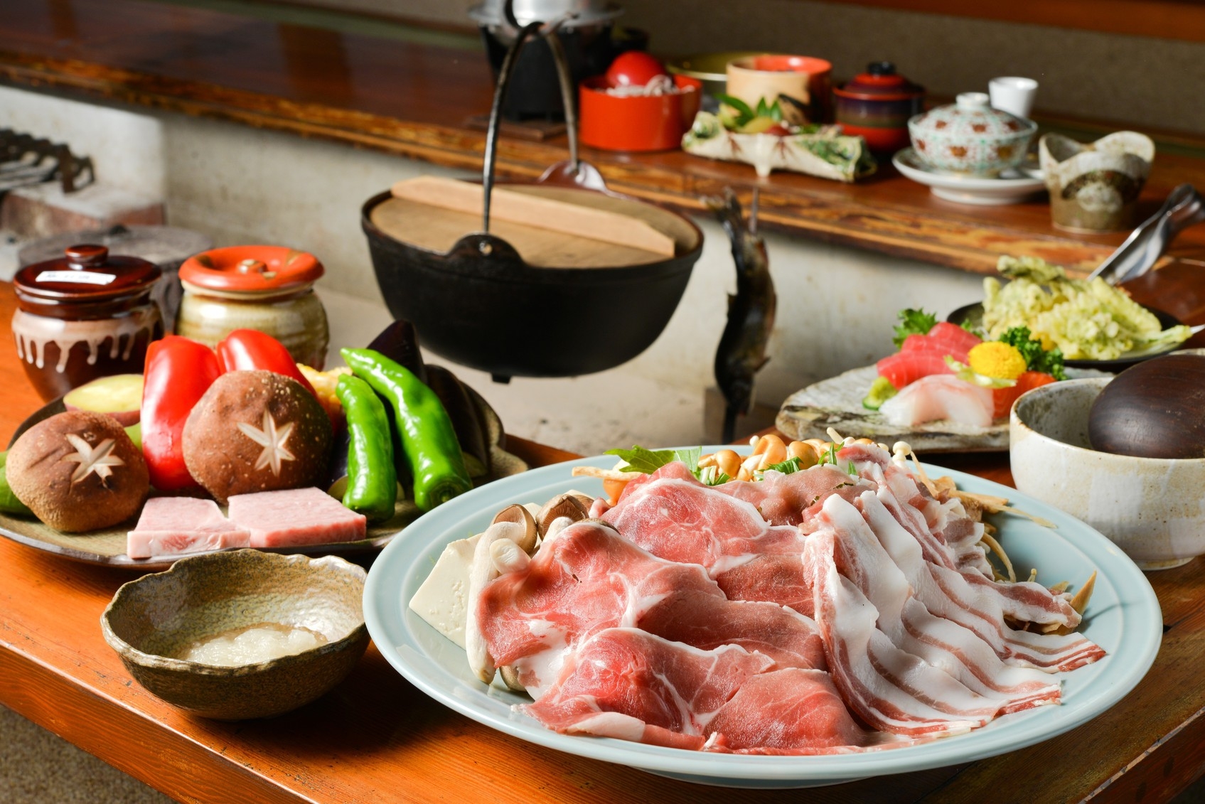 【秘湯女子旅】×【囲炉裏】《2食付》秘湯宿で地元食材にこだわった囲炉裏女子会★