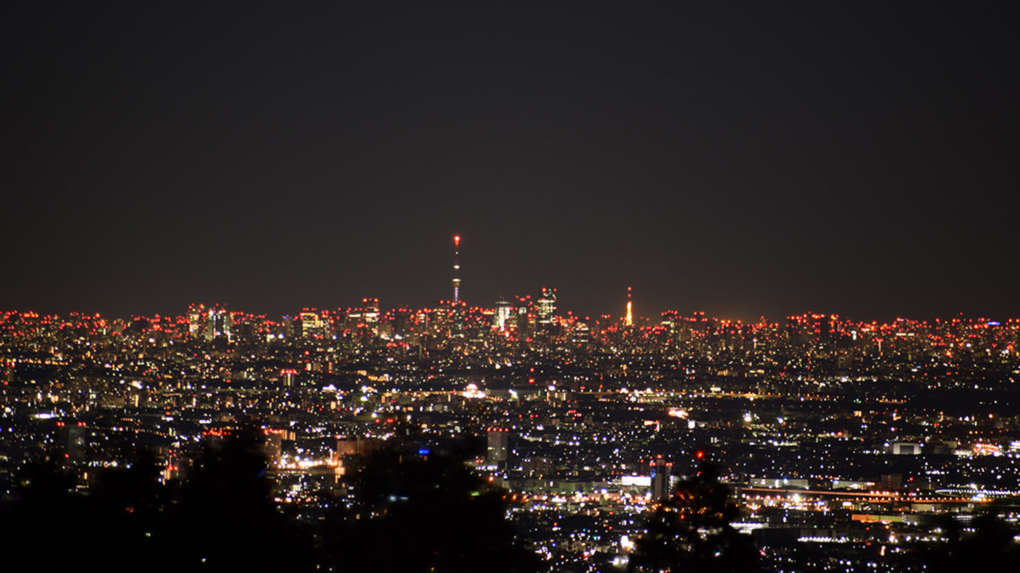 横浜・東京方面の夜景（和プレミアツイン・和スーペリアツインより）