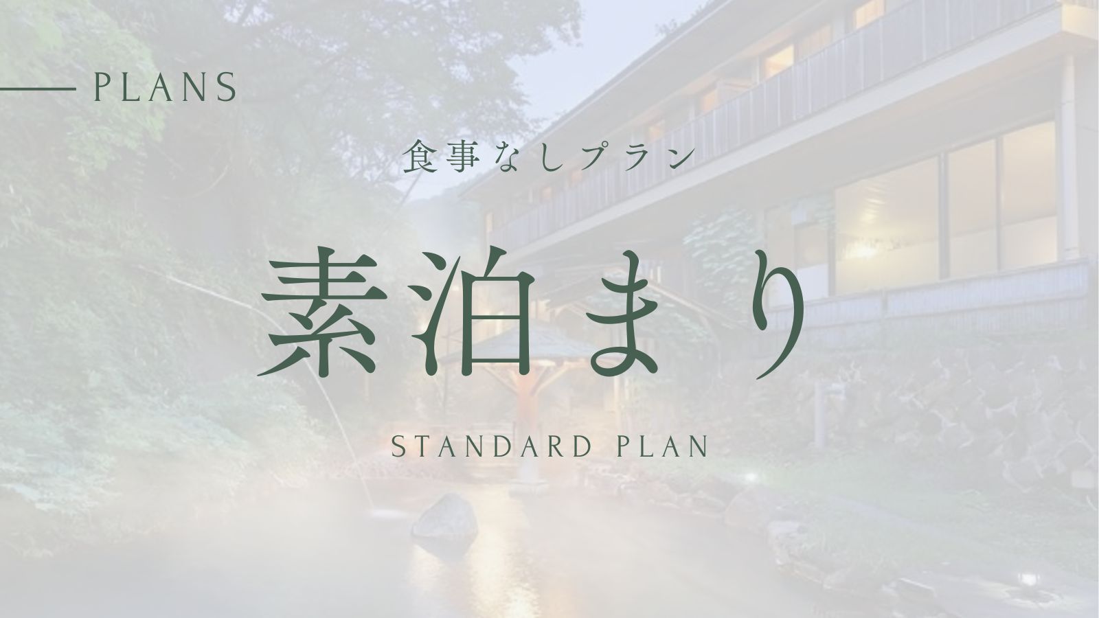 【◎素泊まり◎ベッドルームプラン】那須温泉郷の源泉かけ流し＆露天風呂満喫旅