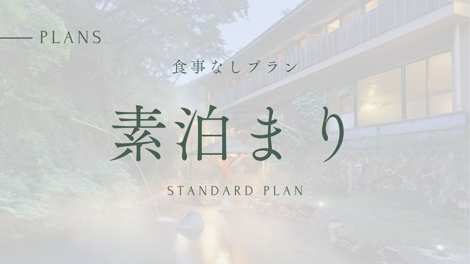 【◎素泊まり◎ベッドルームプラン】那須温泉郷の源泉かけ流し＆露天風呂満喫旅