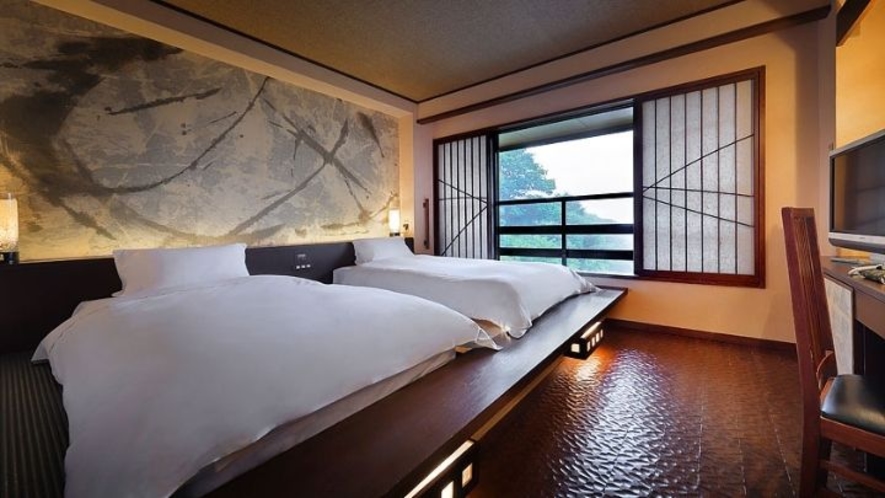 特別室 和洋室 足湯ルーム(檜風呂)