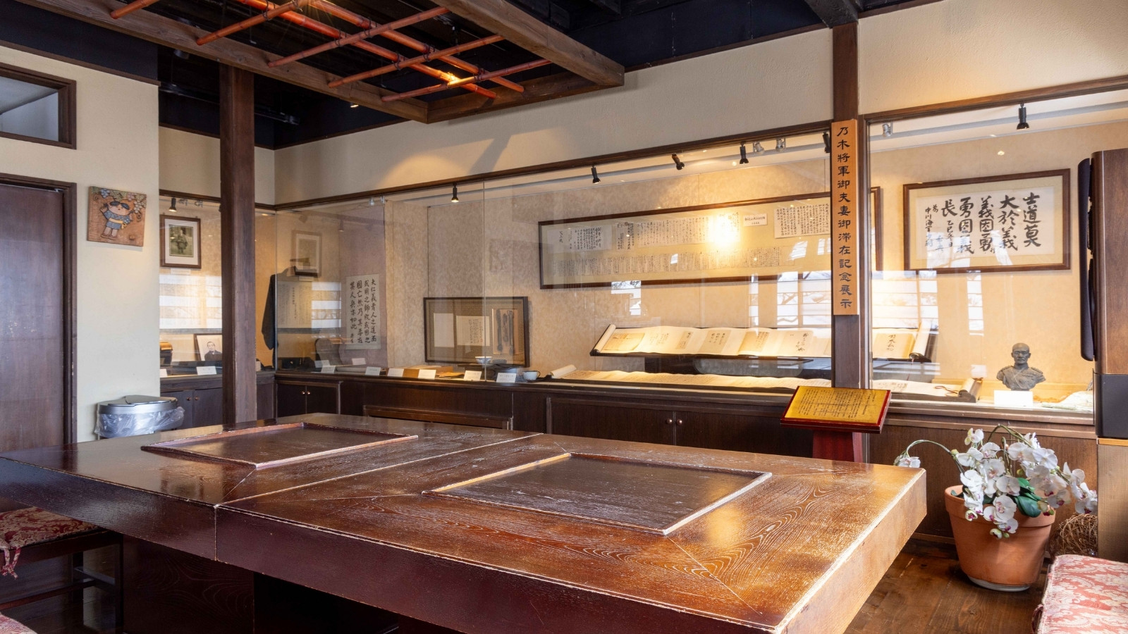 乃木希典将軍ゆかりの品展示コーナー