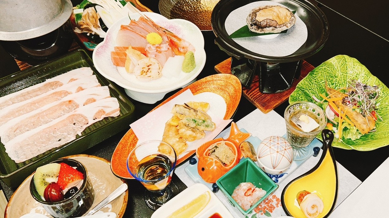 ≪料理長おまかせ  あわびの岩塩蒸し付！≫スタンダード会席プラン♪