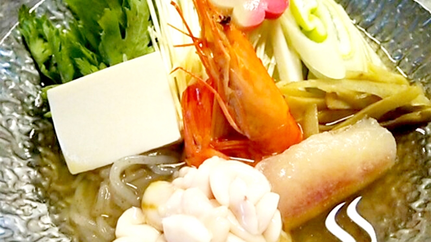 ・【夕食(一例)】海鮮鍋