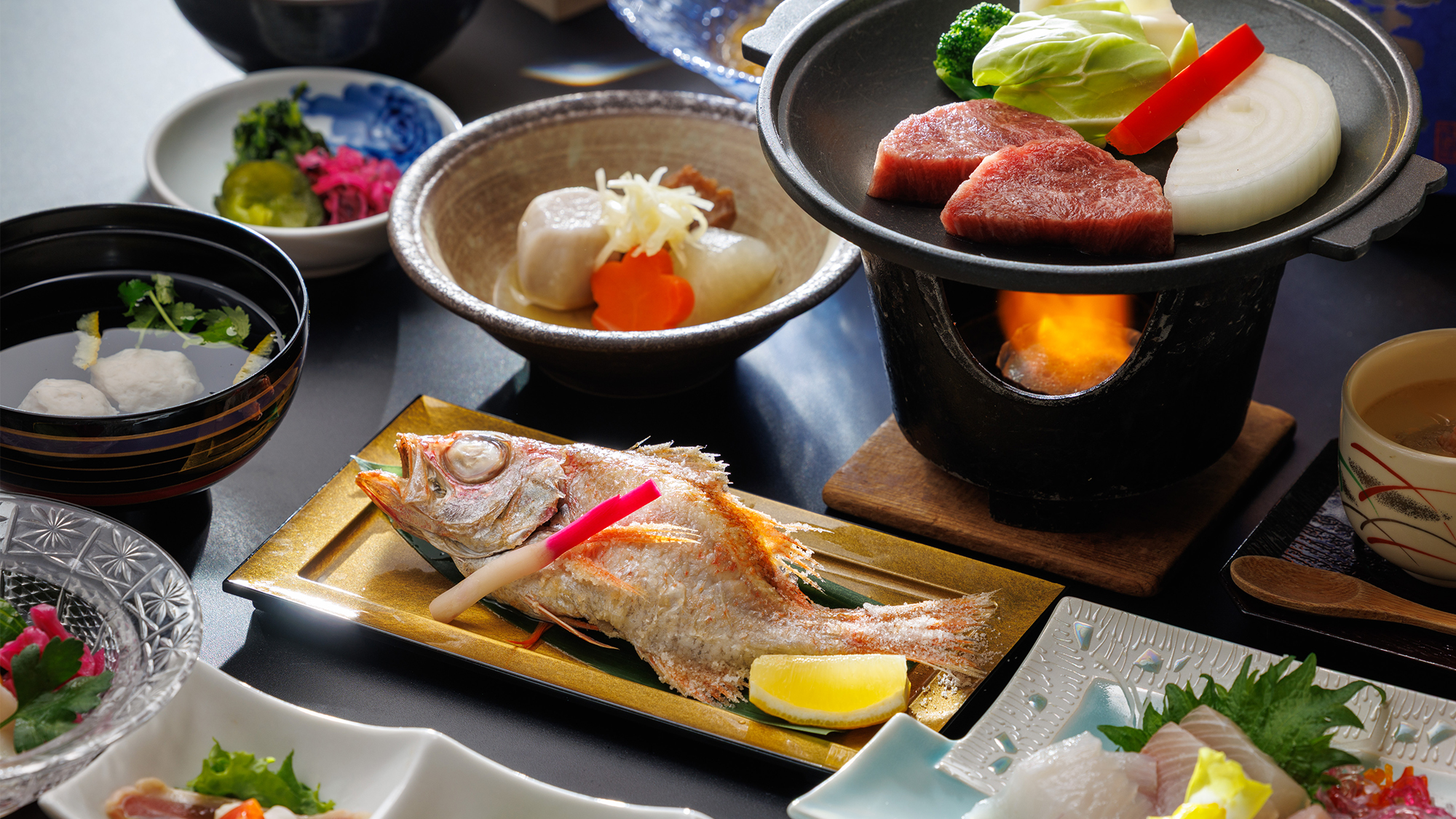 ＜2026年冬＞【四季創作会席】料理一例