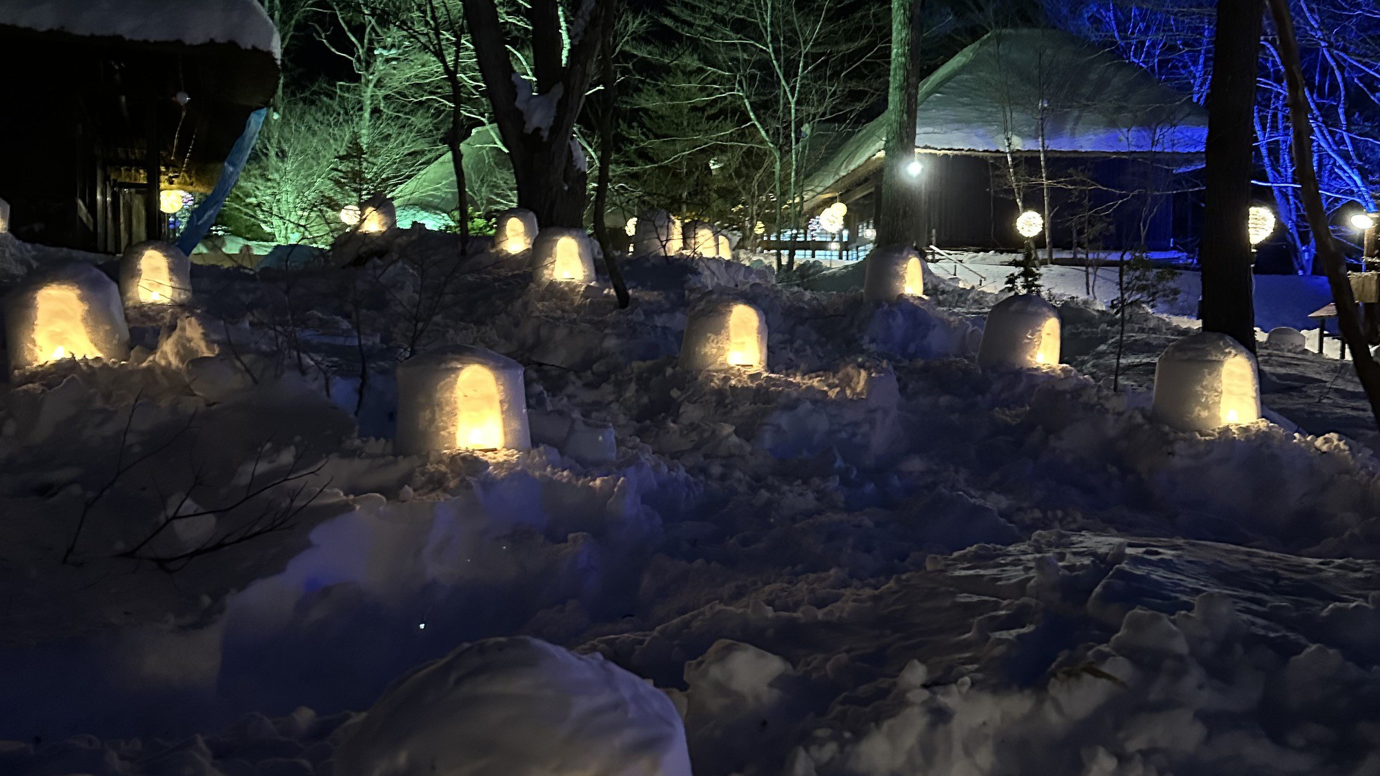 平家の里かまくらライトアップ