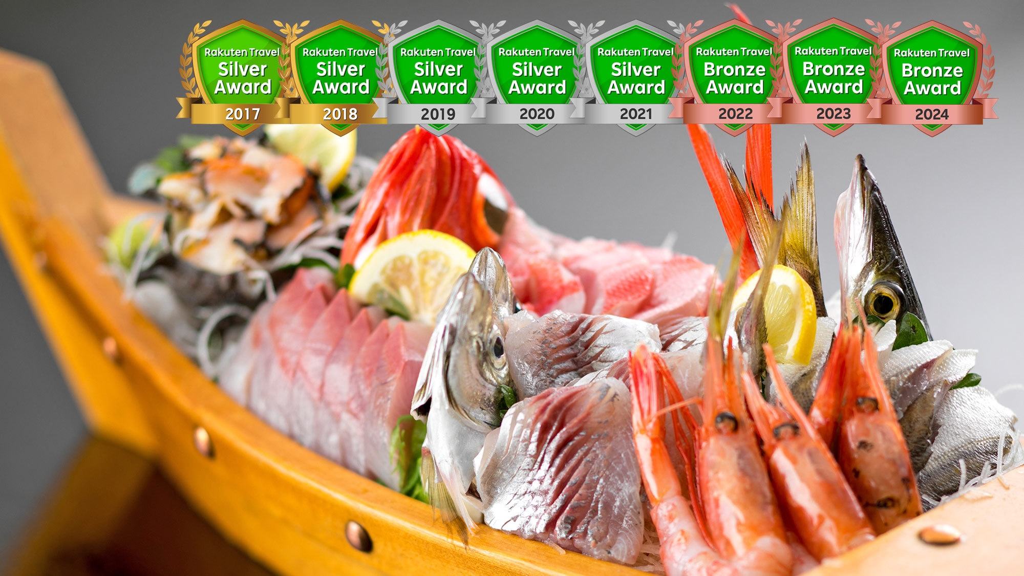 【デラックスプラン】海の幸満載★伊勢海老お造り ★ 鮑踊り焼き★金目鯛煮付★船盛★和牛ステーキ付