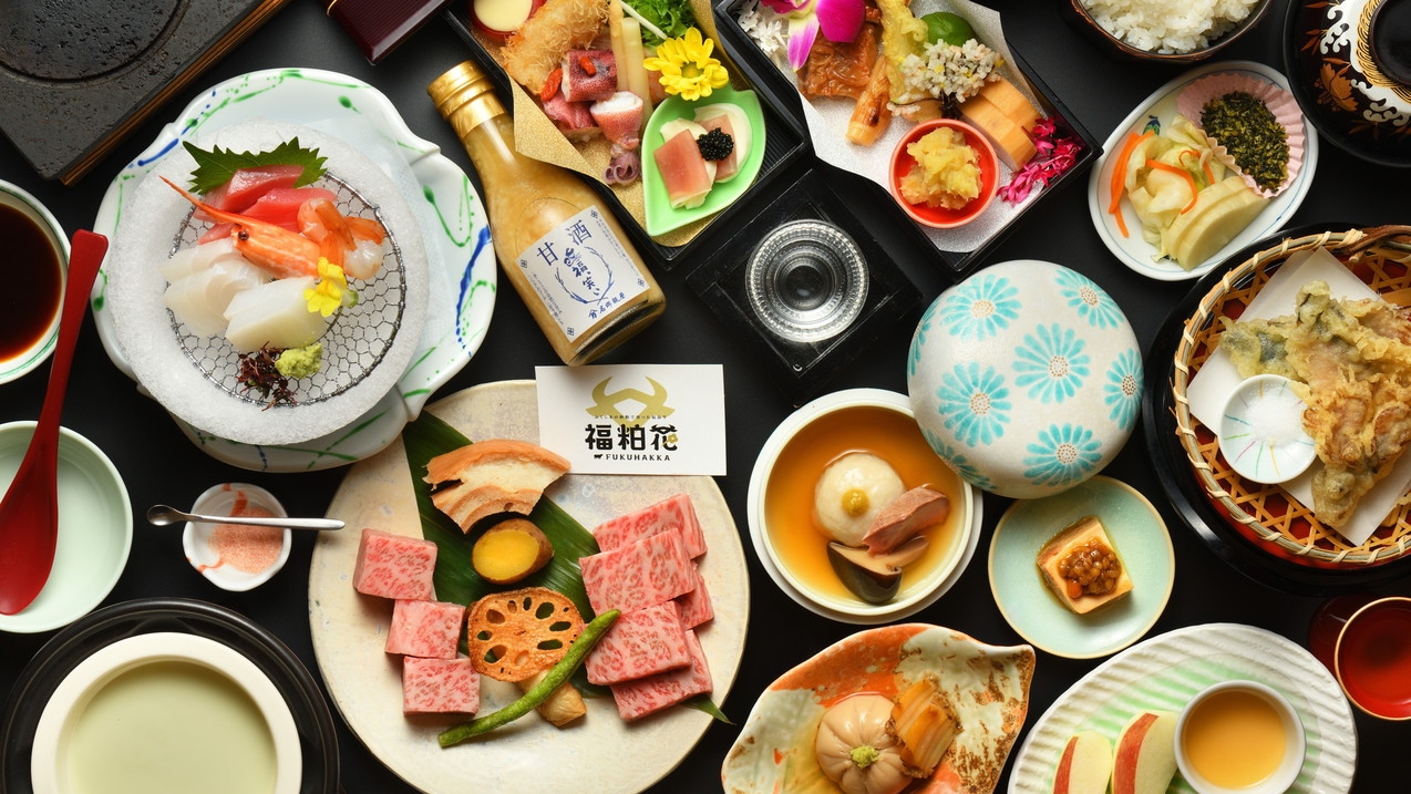 ≪糀（こうじ）膳≫酒粕を食べた福島牛「福粕花(ふくはっか）」を使った特別プラン♪