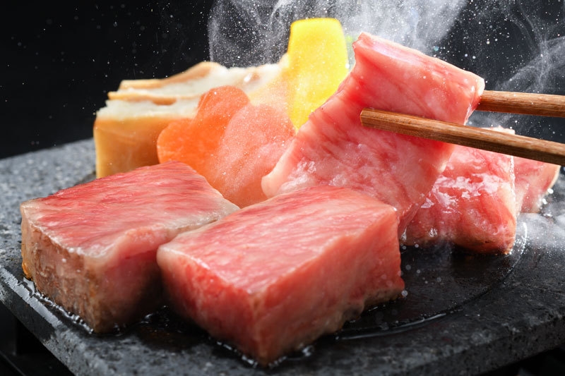 【日帰りプラン】希少な福島牛「福粕花」を溶岩焼で堪能♪福粕花昼御膳