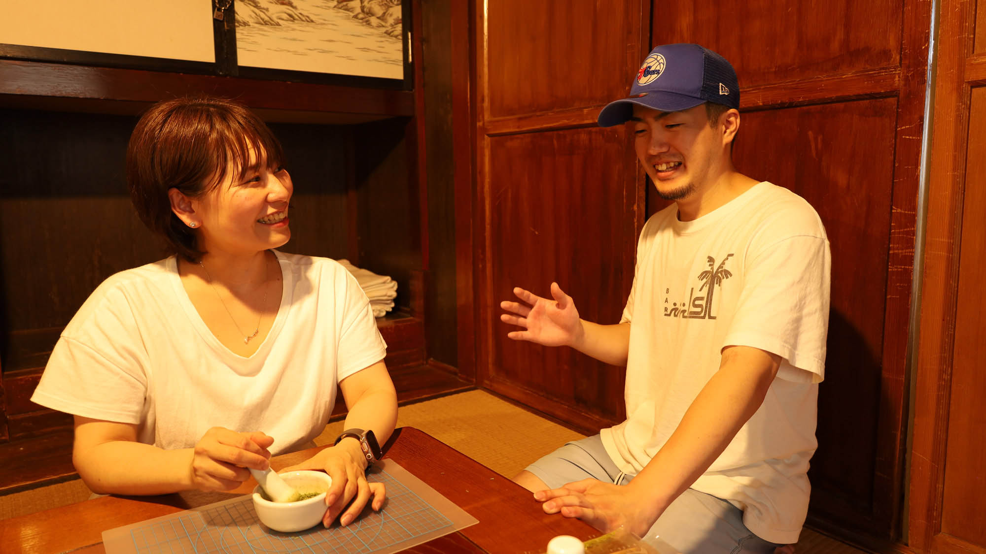 【月桃香作り体験】スタッフユキが丁寧に教えてくれるので安心！