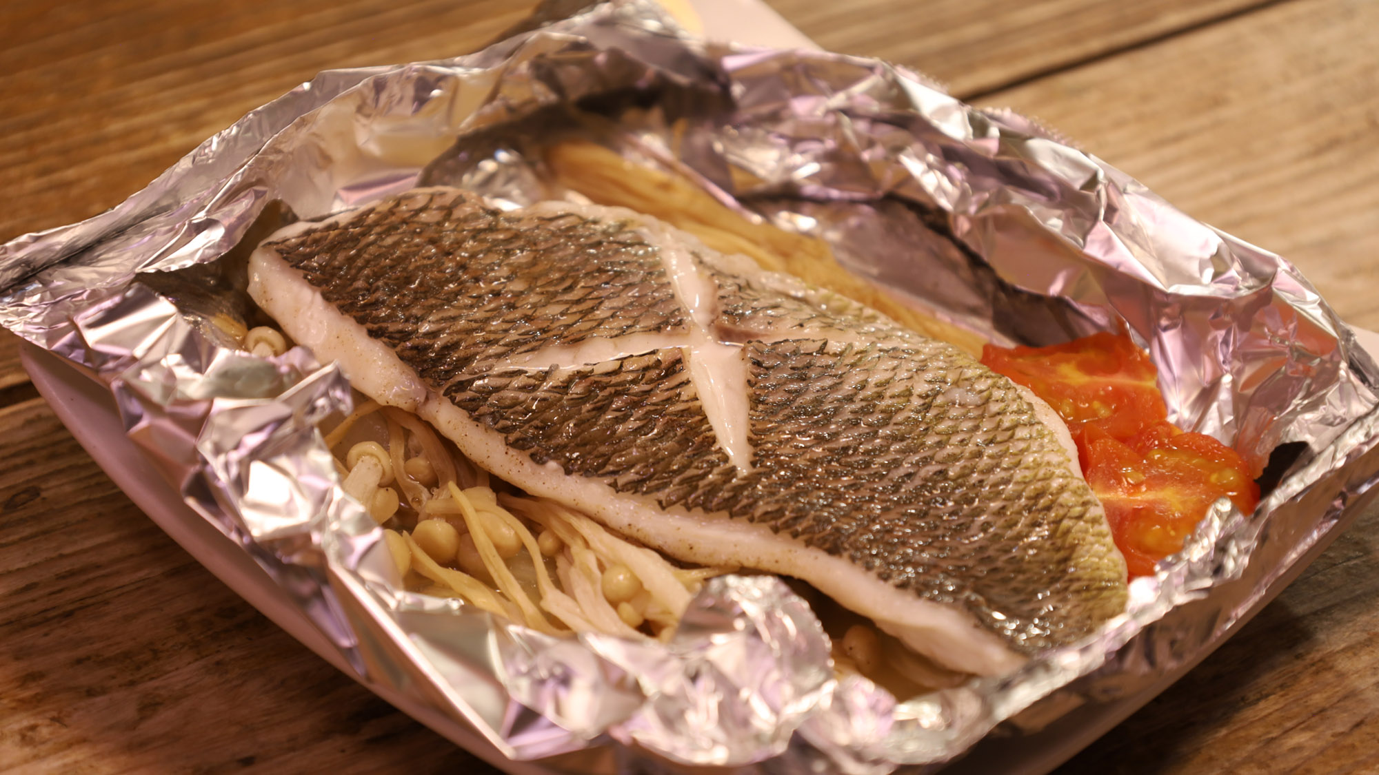 【県産魚のホイル焼き】何のお魚が使われているかは当日のお楽しみ♪