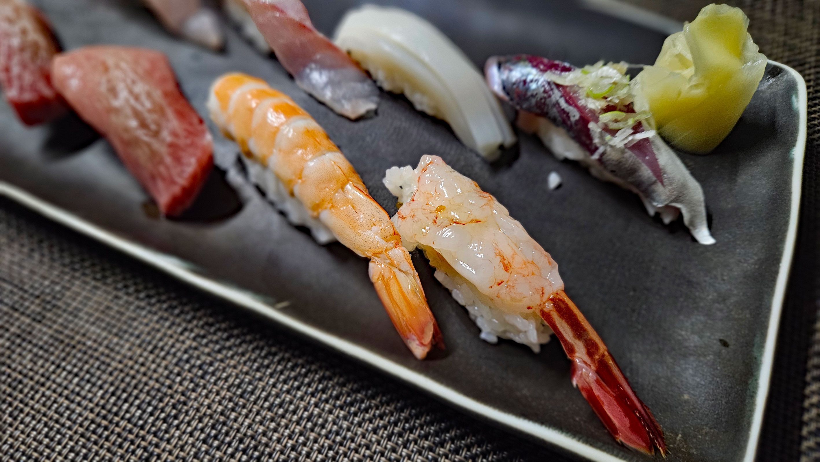 20250802_マグロ・蒸し海老・キジ海老・イナダ・マダイ・アジ