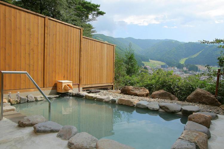 Open-air bath with a view