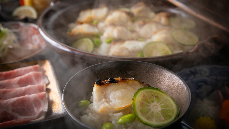 おおいた天然”関鯛”の土鍋飯