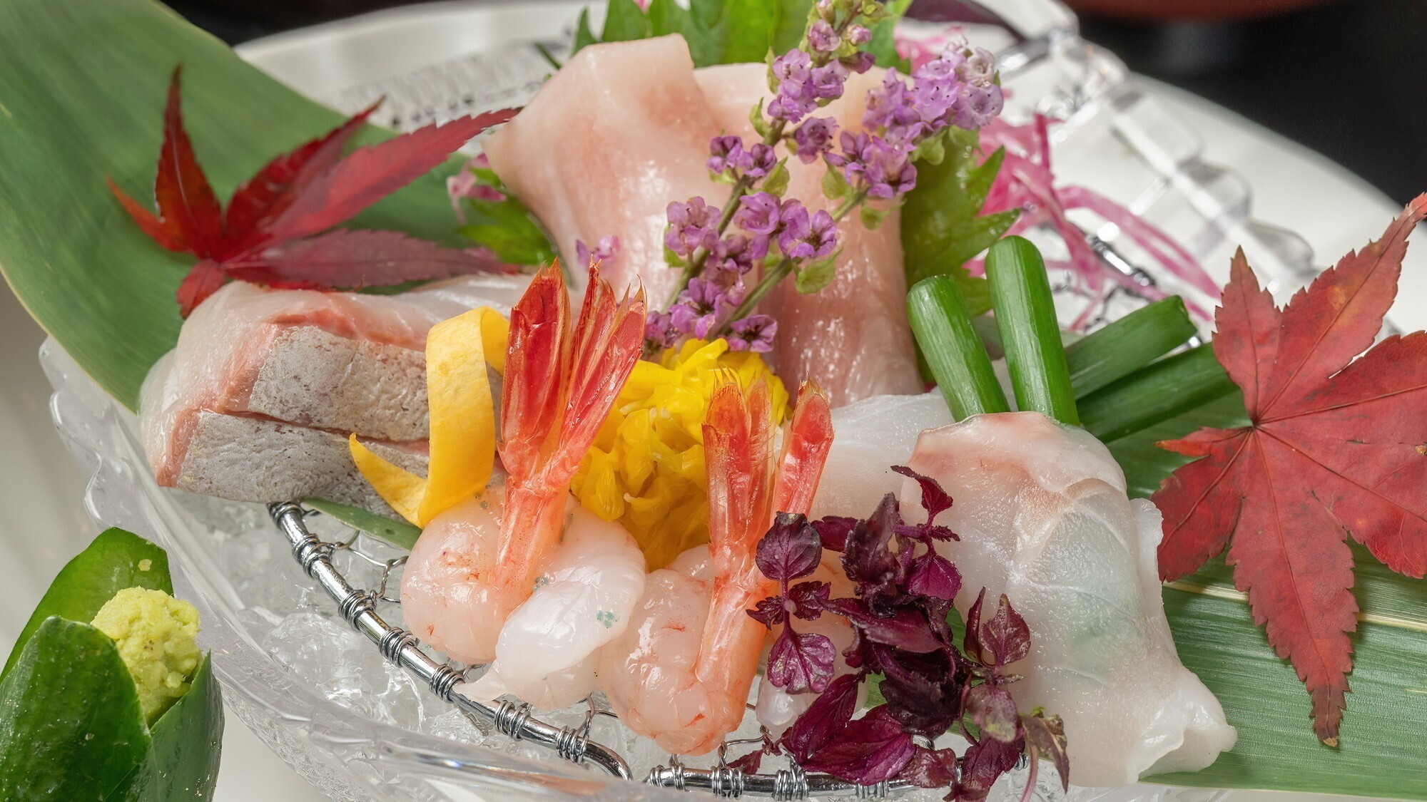 ■【ご夕食一例】地元庄内の海ならではの鮮魚を、旬替わりでご提供しております ※イメージ