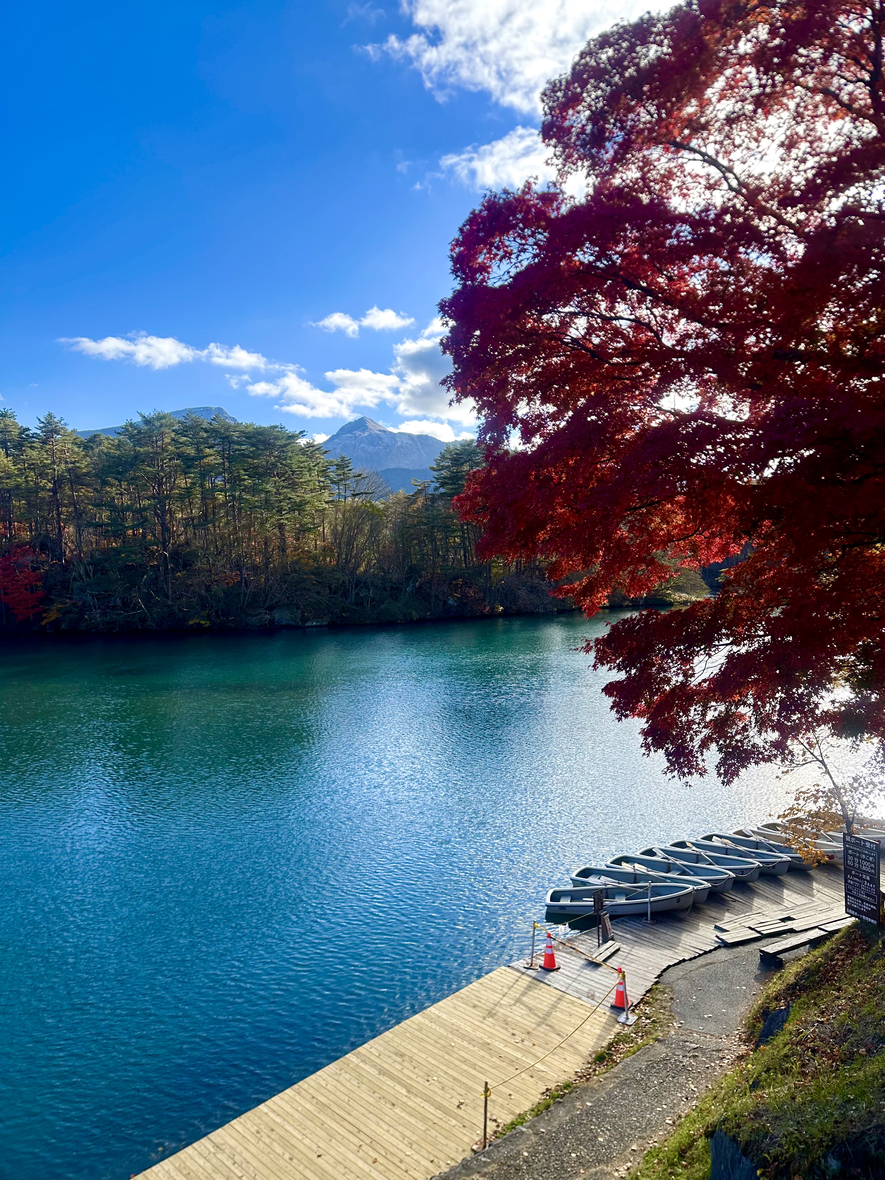 五色沼　秋