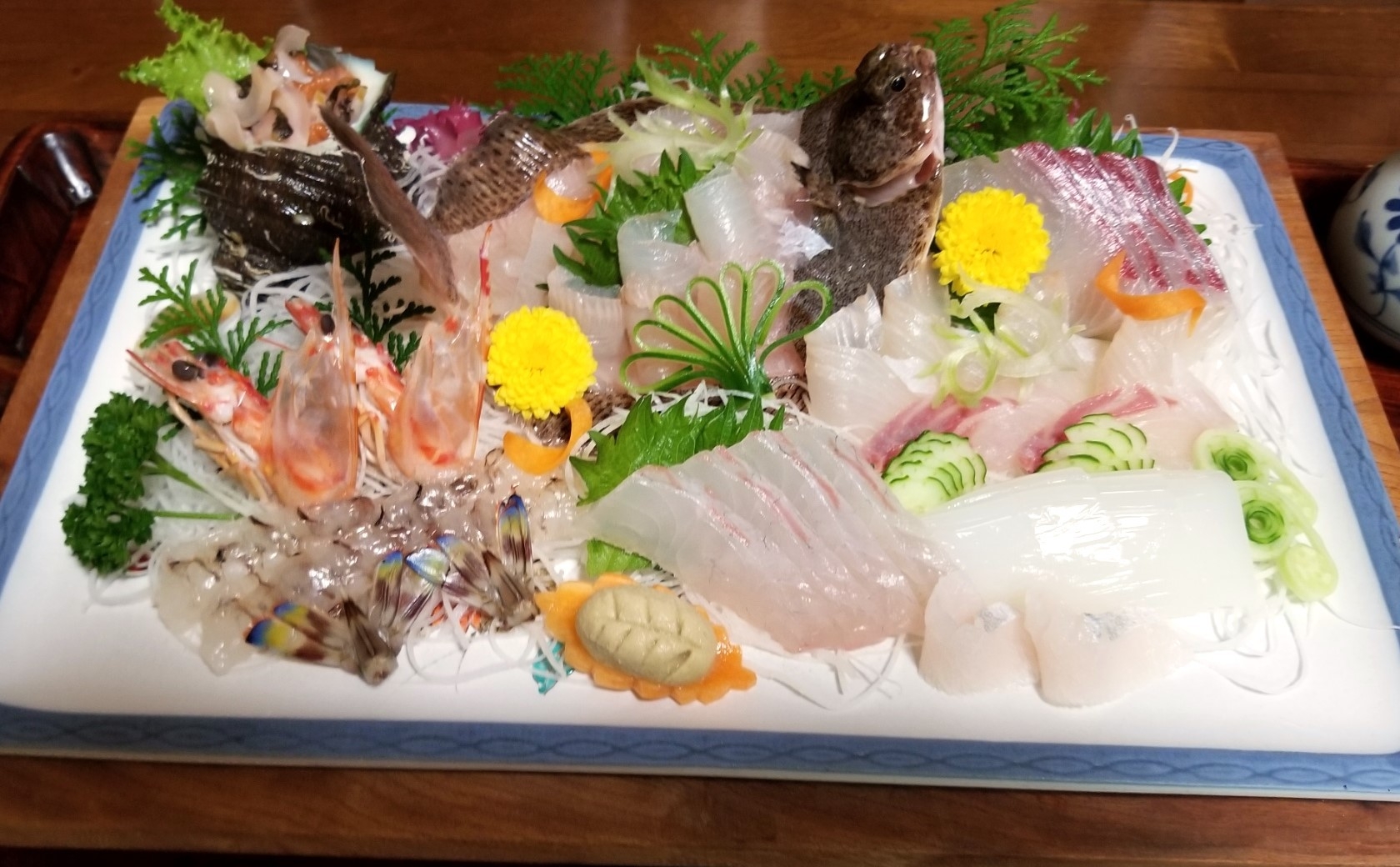 メバルの煮つけ・お刺し身盛り合わせ付き牛窓前島お魚ざんまいプラン☆