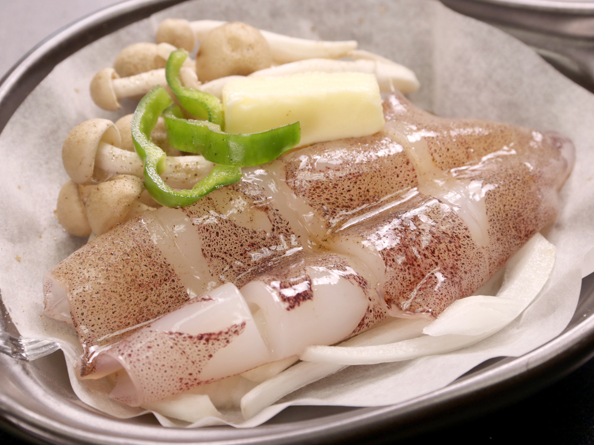 【イカのバター焼き】