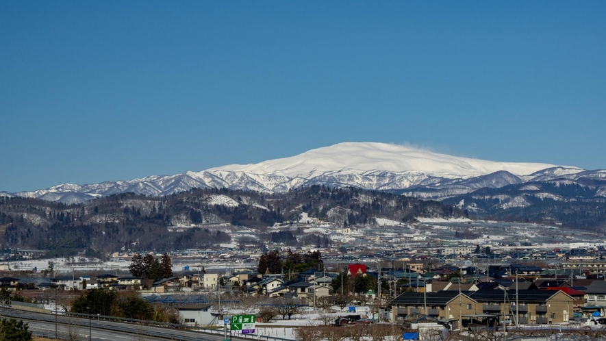 【最上川総合公園からの月山】