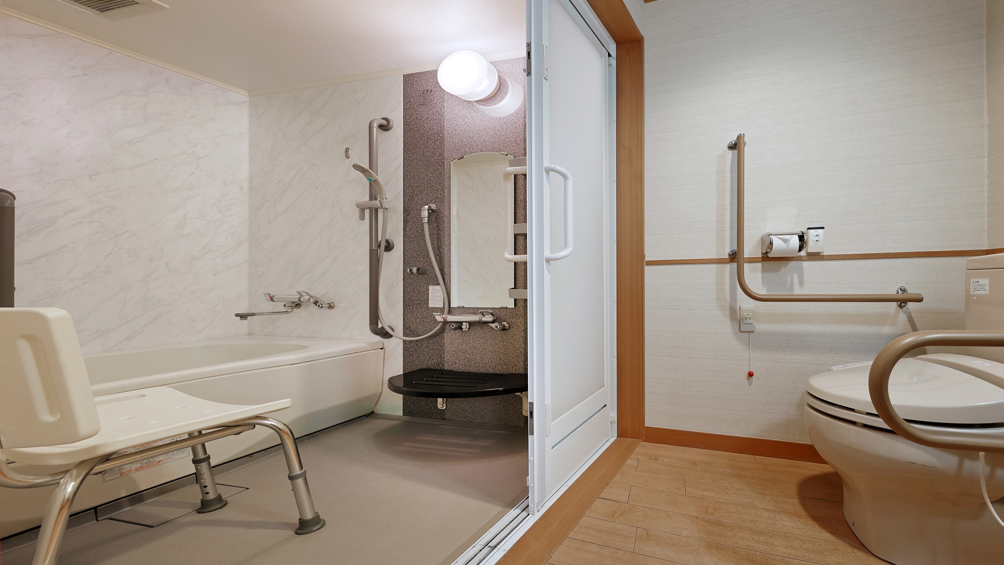 【バリアフリー】二間和洋室