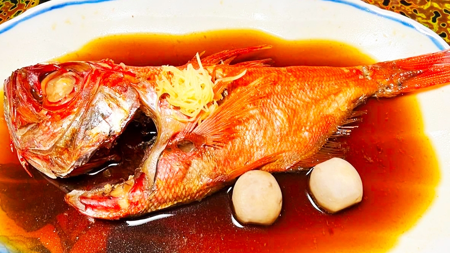 【ご夕食】金目鯛の姿煮（イメージ）