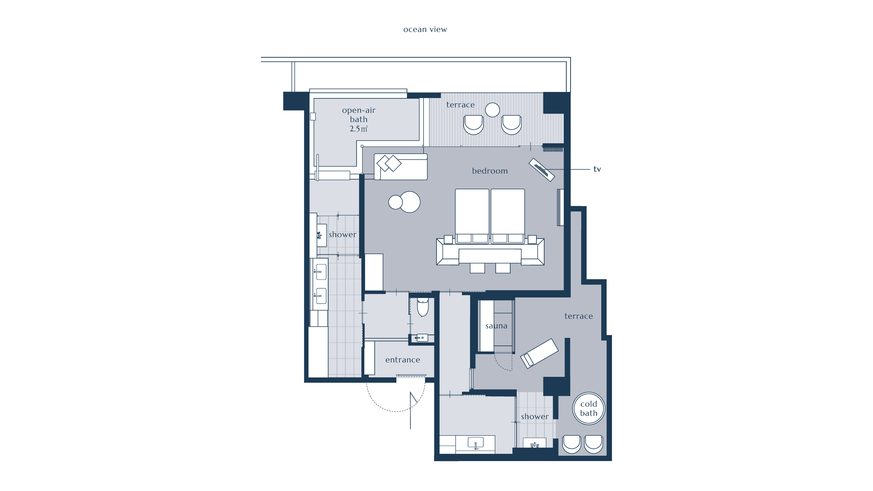 【コーナースイート】源泉オーシャンビュー露天風呂・サウナ付き