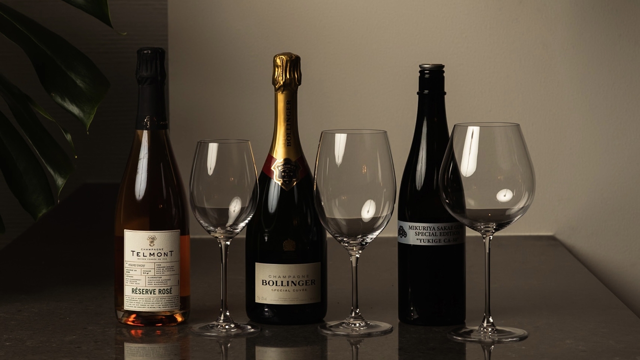 【お料理アップグレード】+ ペアリング 3 glass