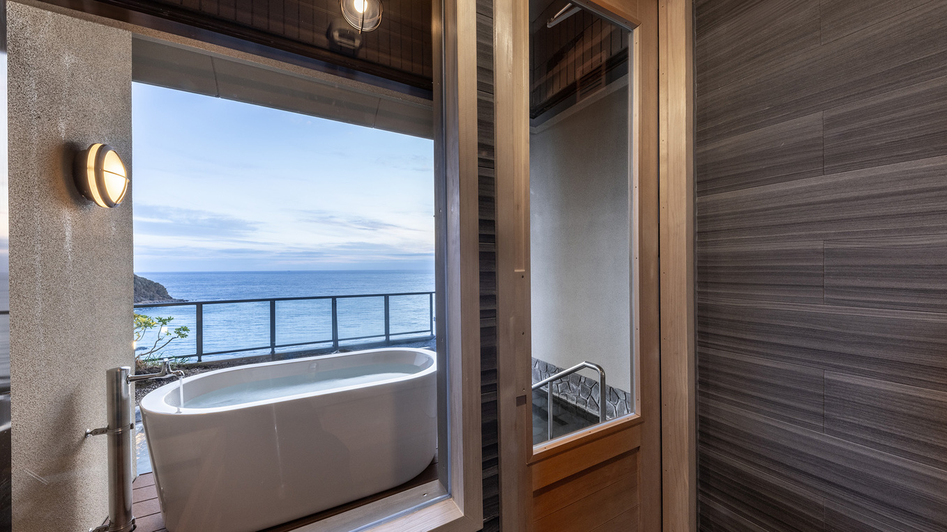 【元大浴場スイート】源泉オーシャンビュー露天風呂・サウナ付き