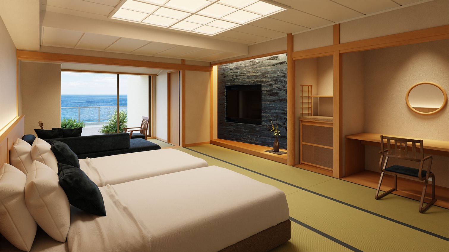 【モデレート】源泉オーシャンビュー露天風呂