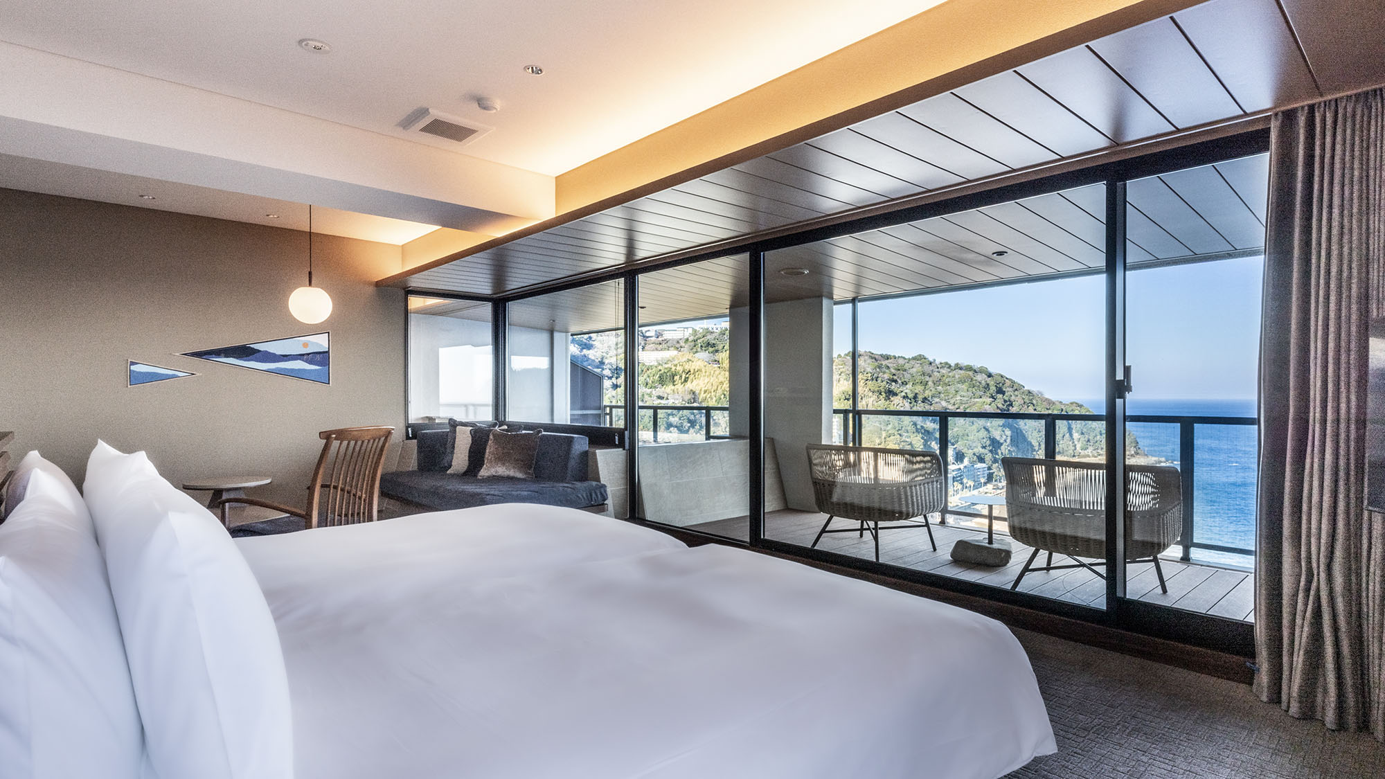 【コーナースイート】源泉オーシャンビュー露天風呂・サウナ付き