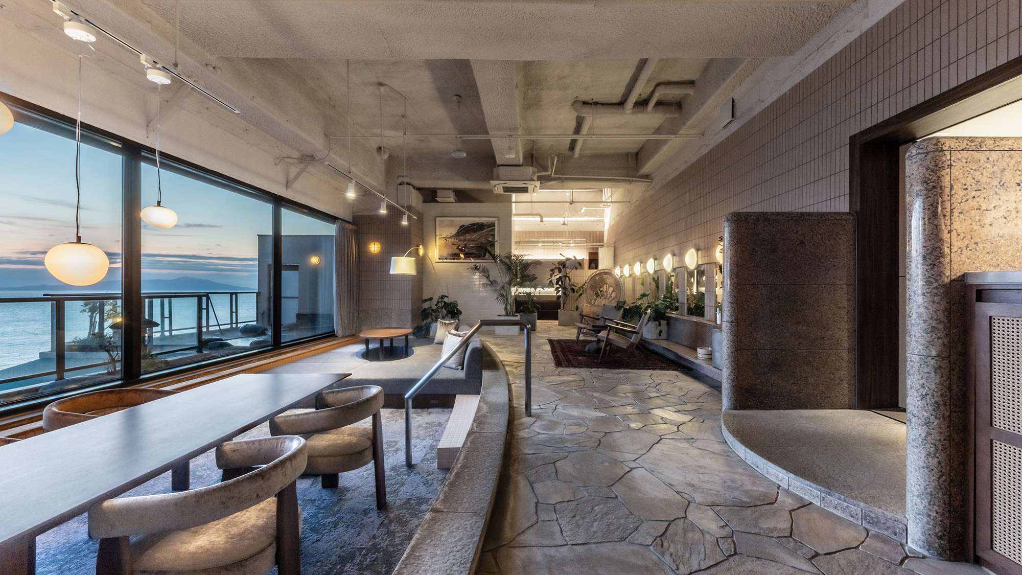 【元大浴場スイート】源泉オーシャンビュー露天風呂・サウナ付き