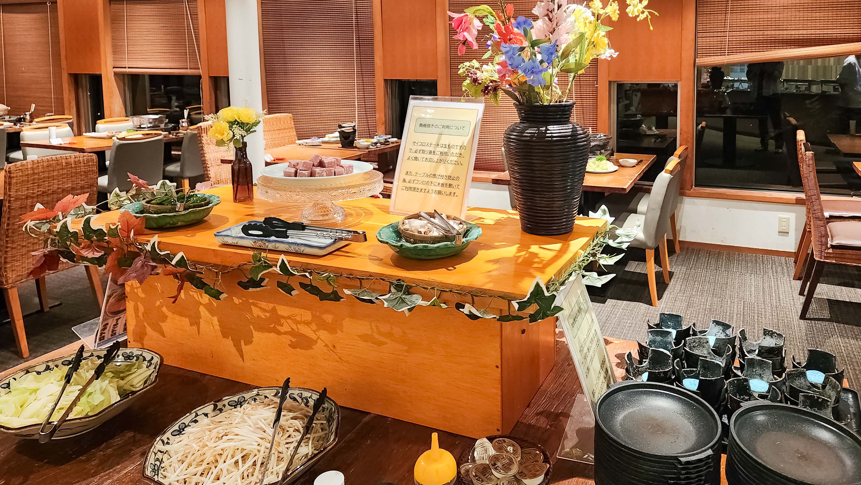 夕食　和洋バイキングコーナー