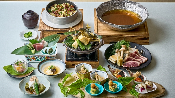 【旅館こぶし／料理長おすすめ本格会席】 京都・美山の旬を味わう、基本プラン＜大浴場OPEN＞