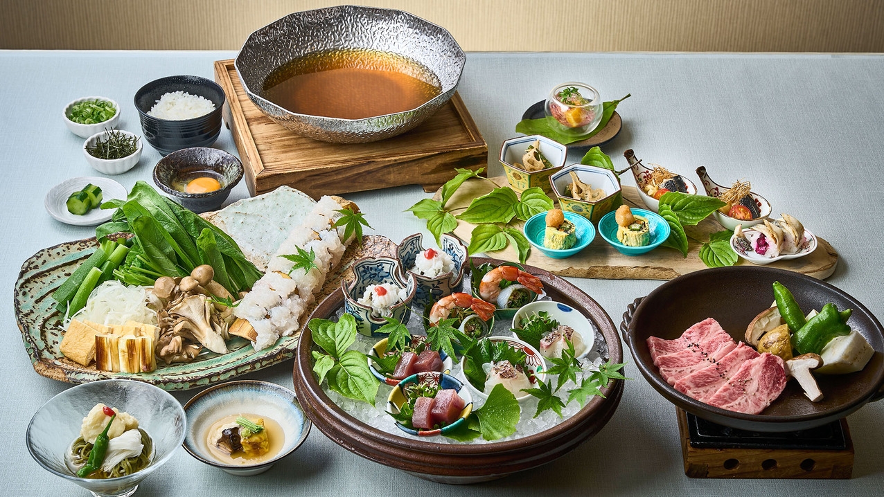 【旅館こぶし／季節の料理長特選会席】 鱧・和牛陶板焼き・鮑 — 上質な京の四季を味わう