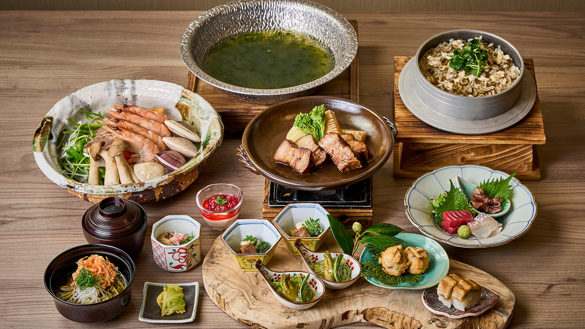 【春の本格会席】［2026年］芽吹きの山菜と海の恵み、京の春を味わうこぶしの本格会席