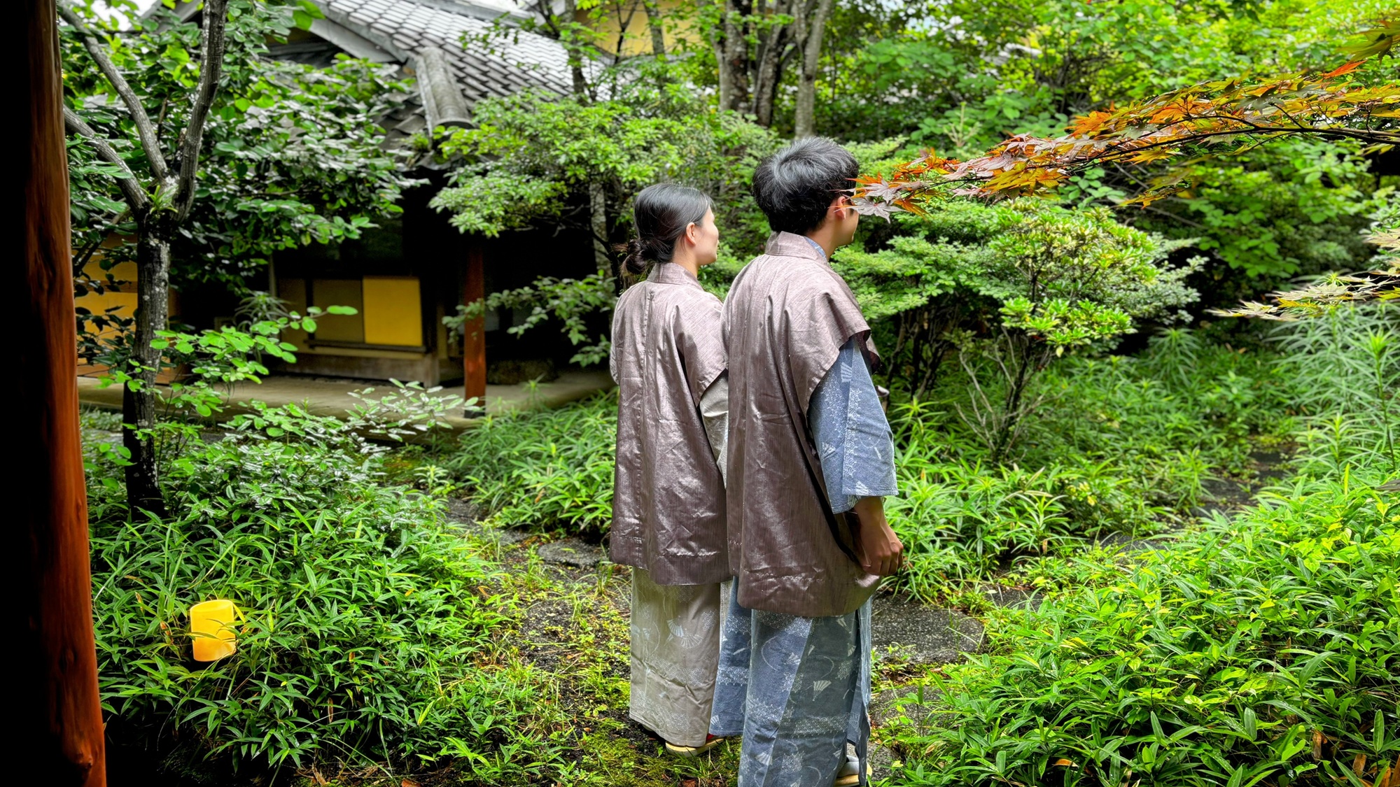 旅館の庭