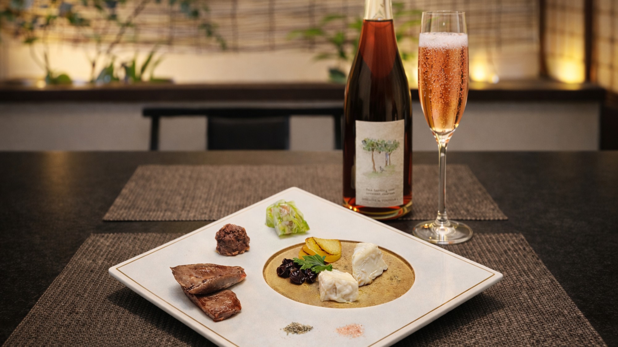 基本会席 ×ソムリエ考案「四季のペアリングプレート」を楽しむプラン＜1泊2食付＞